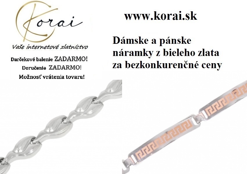 N�ramky z bieleho zlata od KORAI
